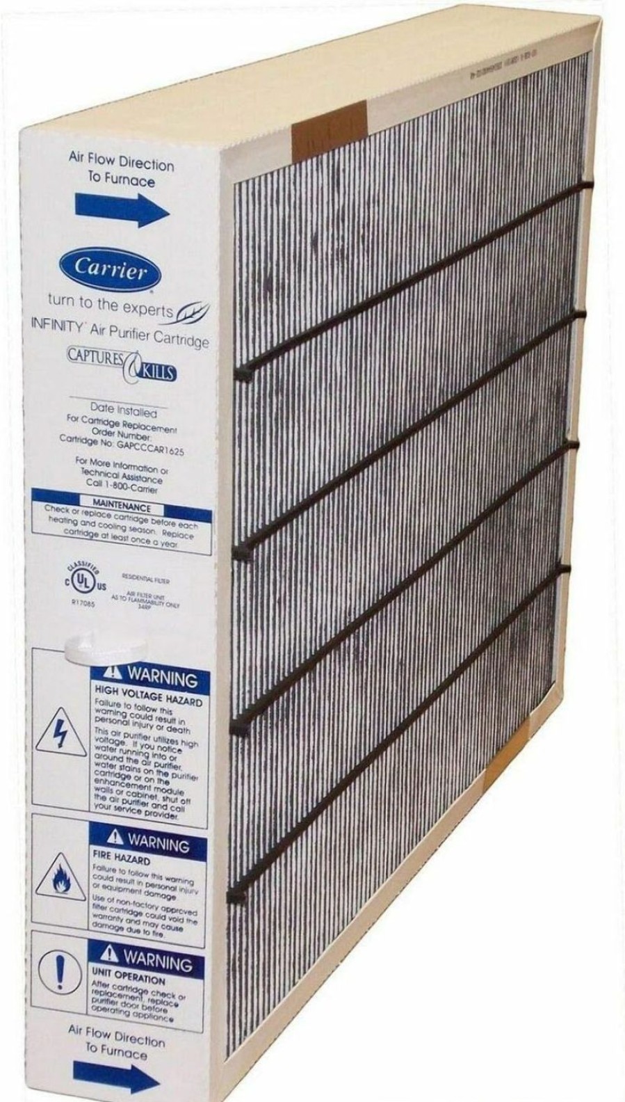 Home Improvement Carrier | Genuine Carrier Part # Gapcccar1625 Size 24 1/2 X 17 1/16 X 3 9/16 Merv 15 By Carrier