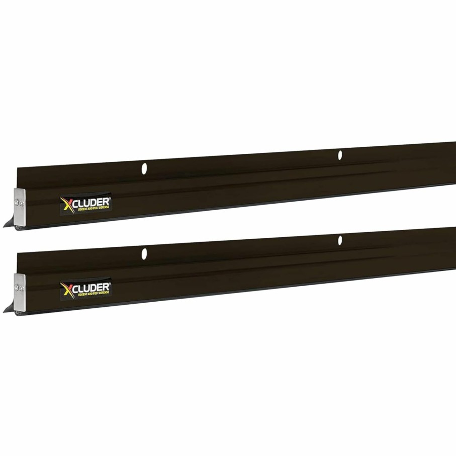 Home Improvement Xcluder | Xcluder 36\" Low-Profile Door Sweep, Dark Bronze 2-Pack Seals Out Rodents & Pests, Enhanced Weather Sealing, Easy To Install; Door Seal Rodent Guard; Rodent Proof Door Sweep