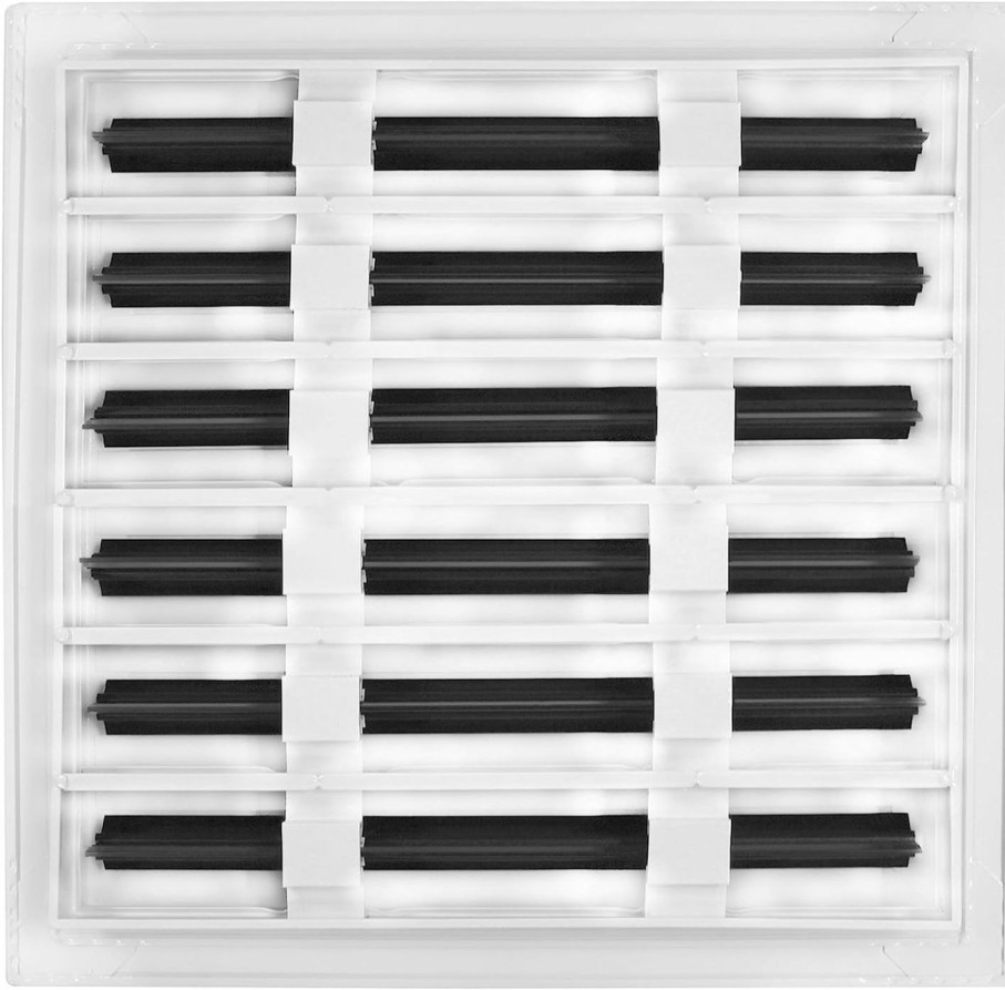 Home Improvement BUILDMART | Buildmart - 12X12 Modern Ac Vent Cover - Decorative White Air Vent - Standard Linear Slot Diffuser - Register Grille For Ceiling, Walls & Floors - Texas Buildmart