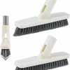 Home Improvement SUPERWASH PLUS | Grout Brush With Long Handle, Swivel Brush Head Stiff V Shape Bristles Scrub Grout Line, Corner, Baseboard, 55'' Extendable Long Handle Tile Floor Scrubber Cleans Walk In Shower, Kitchen Narrow Space