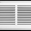 Home Improvement HVAC Premium | 14\" X 14\" Steel Return Air Filter Grille For 1\" Filter - Removable Face/Door - Hvac Duct Cover - Flat Stamped Face -White [Outer Dimensions: 16 5/8\"W X 16 5/8\"H]