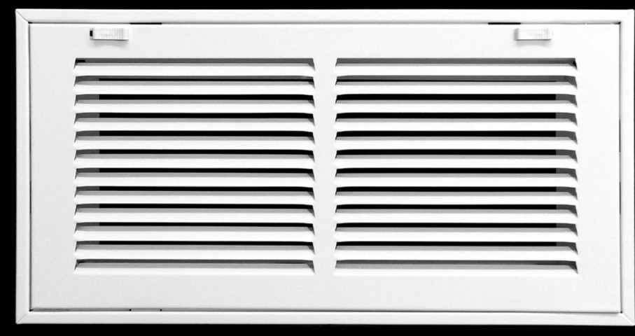 Home Improvement HVAC Premium | 14\" X 14\" Steel Return Air Filter Grille For 1\" Filter - Removable Face/Door - Hvac Duct Cover - Flat Stamped Face -White [Outer Dimensions: 16 5/8\"W X 16 5/8\"H]