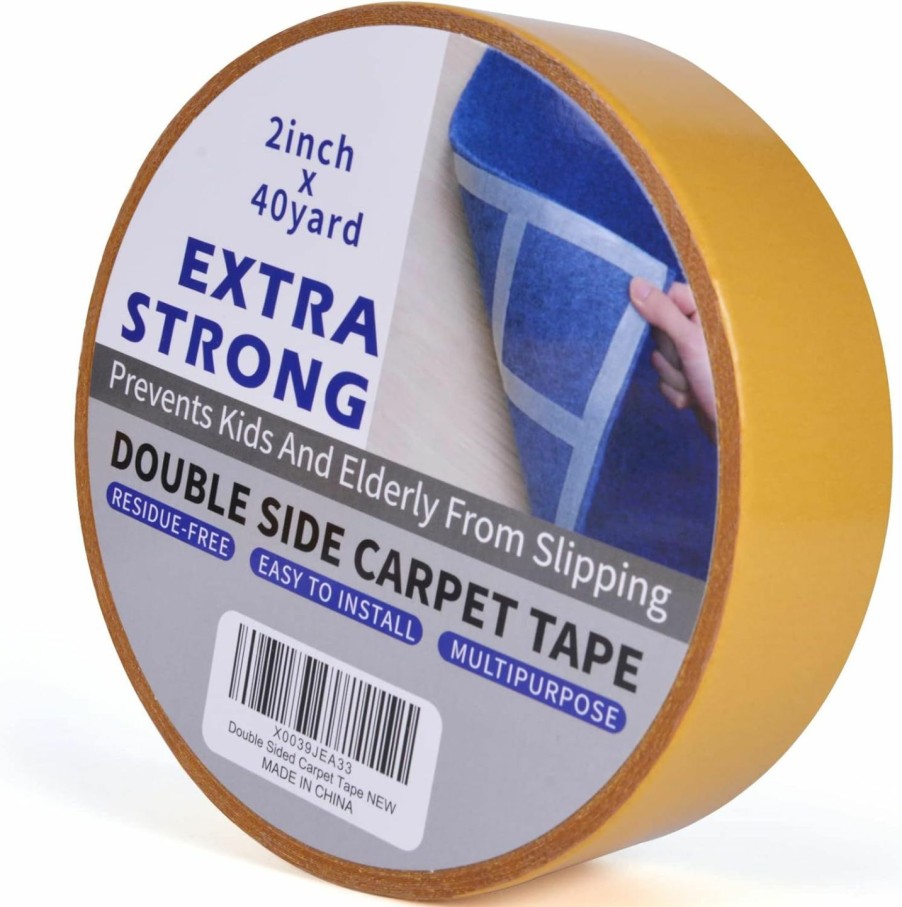 Home Improvement TAPEBEAR | Tapebear Heavy-Duty Double Side Carpet Tape, Carpet Tape For Rug, Wood,Floor, Residue-Free Rug Tape, Multipurpose Gripper Non Slip Tape, 2Inch X 40Yard