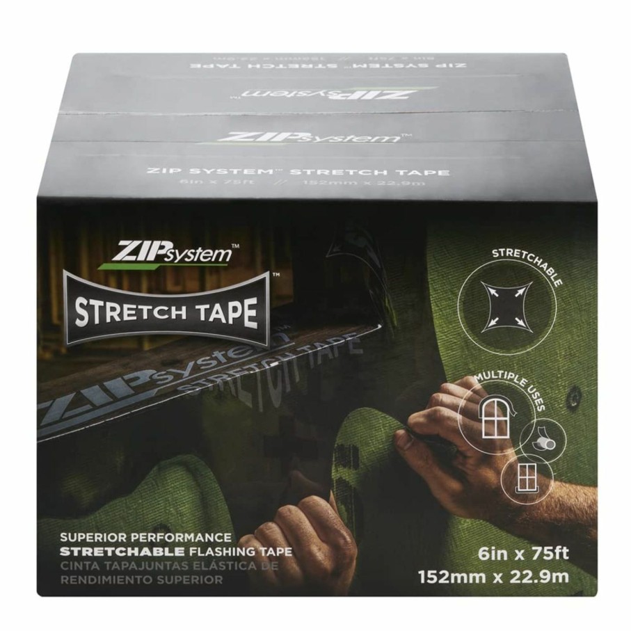 Home Improvement ZIP System | Zip System Huber Stretch Tape | Self-Adhesive Flexible Flashing For Doors-Windows (3" X 20')