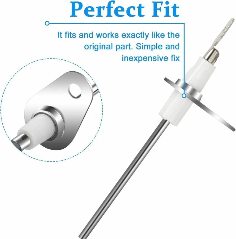 Home Improvement LUXRILIX | 0130F00010 Flame Sensor For Furnace For Goodman Furnace Igniter, Fit For Goodman Amana And Janitrol Furnace Flame Sensor, Replaces B11726-06 B11726-06 20488501 P1257002F P1257008F (2 Pack)