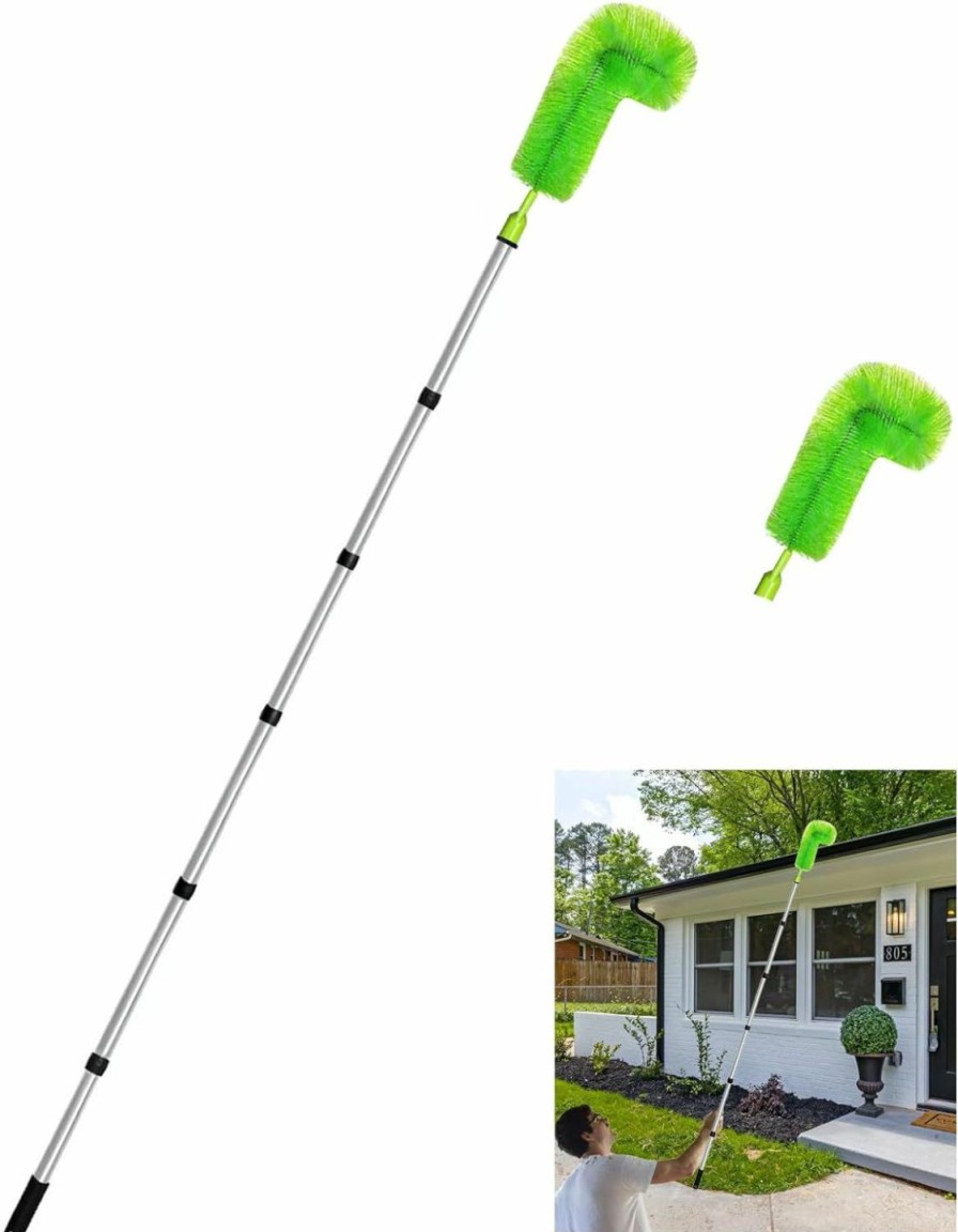 Home Improvement Dolymoly | Dolymoly Gutter Cleaning Brush, 8.5Ft Gutter Cleaning Tools From Ground Gutter Cleaning Pole, Roofing Tool Rain Gutter Guard Cleaner Tool, Easy Remove Leaves And Debris From The Ground