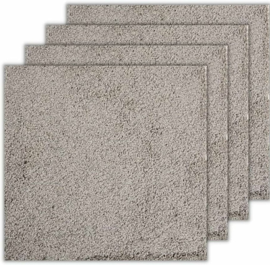 Home Improvement SMART SQUARES THE SIMPLE FLOORING SOLUTION | Smart Squares In A Snap Premium Made In The Usa Carpet Tiles 8X8 Inch, Soft Padded, Seamless Appearance, Peel And Stick For Easy Diy Installation (Sample, 537 Crystal)