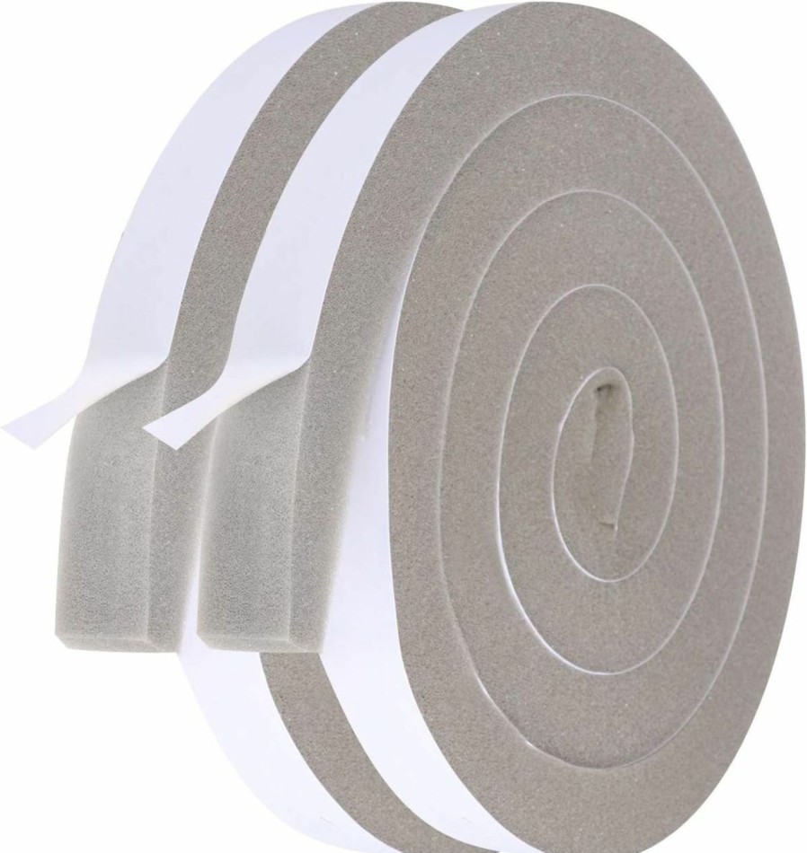 Home Improvement Futuwi | Futuwi Air Conditioner Foam-2 Rolls, 1 Inch Wide X 1 Inch Thick Total 13 Feet Long, Ac Foam Weather Stripping Insulation Tape For Face Shield'S Headband(6.5Ft X 2 Rolls)