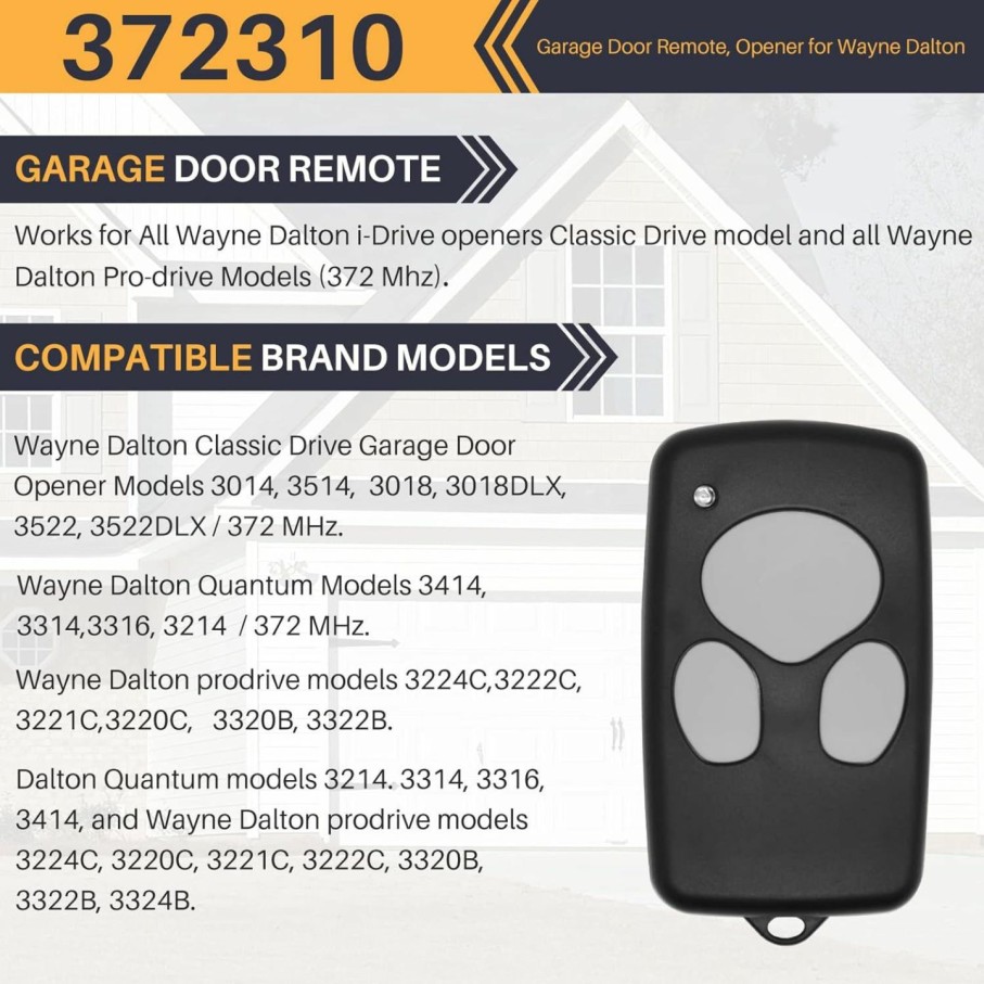 Home Improvement CETIHIO | Garage Door Opener Remote For Wayne Dalton 372310 3973C 300643 309884 297134,Suitable For I-Drive, Pro-Drive Openers, Etc. Upgraded.