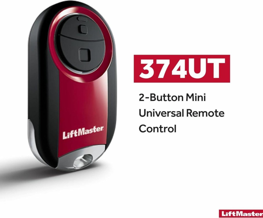 Home Improvement LiftMaster | Liftmaster 374Ut 2-Button Mini Universal Remote Control - Universal Garage Door Opener - Pack Of 1