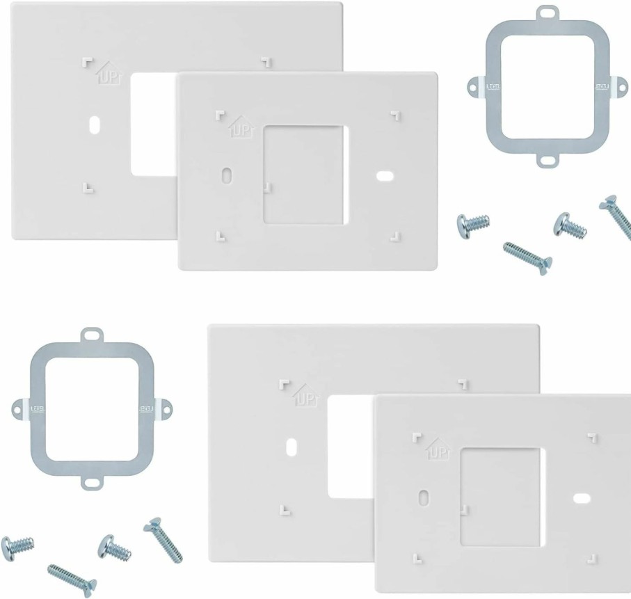 Home Improvement Ximoon | Thermostat Wall Plate Compatible With Honeywell Home Thp2400A1027W Coverplate Assembly Wall Mount Plate -White