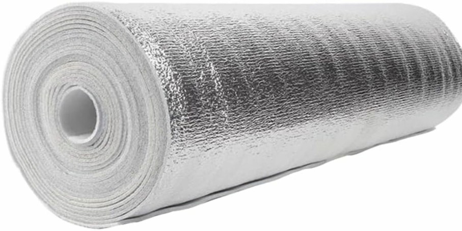 Home Improvement WZCNDIDI | Reflective Insulation Roll , Aluminum Film Pearl Cotton, High Quality Packing Insulation Foil Keeping Fresh And Cold Fit For Fruit Snack Food (Silver, 15.7'' X 10Ft)