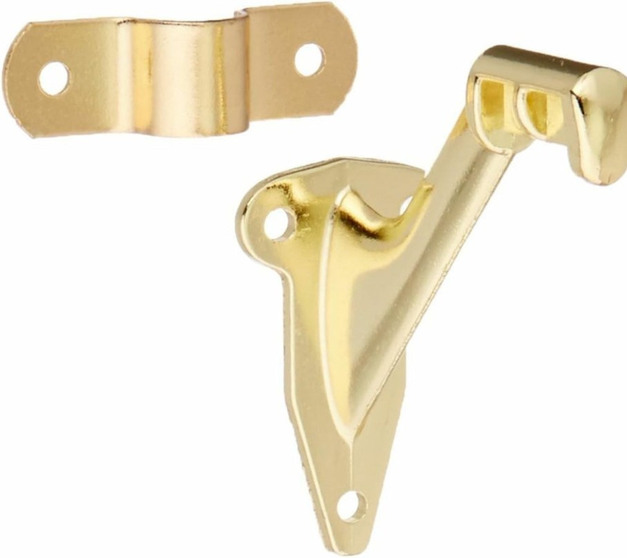 Home Improvement STANLEY | National Mfg/Spectrum Brands Hhi, Polished Brass National/Spectrum Brands Hhi N830-131 830131 Handrail Bracket, Pack Of 1