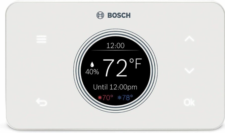 Home Improvement Bosch Thermotechnology | Bosch Bcc100 Connected Control Smart Phone Wi-Fi Thermostat - Works With Alexa - Touch Screen, 5.2 X 3.08 X 1 Inches