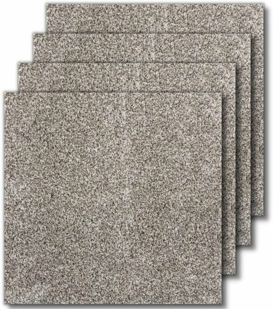 Home Improvement SMART SQUARES THE SIMPLE FLOORING SOLUTION | Smart Squares Easy Street Premium Made In The Usa Carpet Tiles 8X8 Inch, Soft Padded, Seamless Appearance, Peel And Stick For Easy Diy Installation (Sample,720 Oxford)