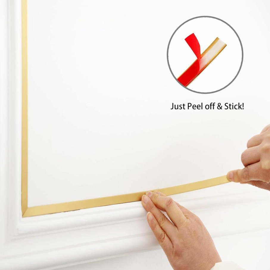 Home Improvement Trimold | Gold Molding Trim Peel And Stick, Flexible ...