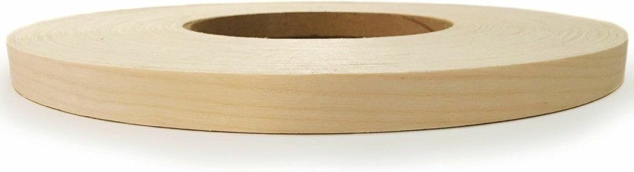 Home Improvement Edge Supply | Edge Supply Birch 7/8\" X 250' Roll Of Plywood Edge Banding, Preglued Real Wood Veneer Edging, Flexible Veneer Edging, Easy Application Iron On Edge Banding For Restoration, Made In Usa