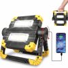 Home Improvement LANKA | Lanka Led Work Light Rechargeable, 2000Lm Portable Folding Work Light Magnetic Cob Led Flashlight Usb Power Bank, Work Lights For Camping, Car Repairing, Emergency Job Site Lighting