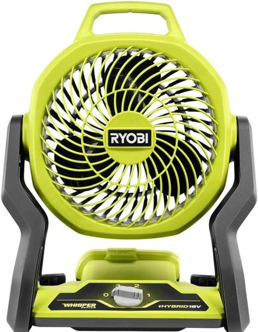 Home Improvement RYOBI | Ryobi One+ 18V Cordless Hybrid Whisper Series 7-1/2 In. Fan (Tool Only), Green (Pcl811B)