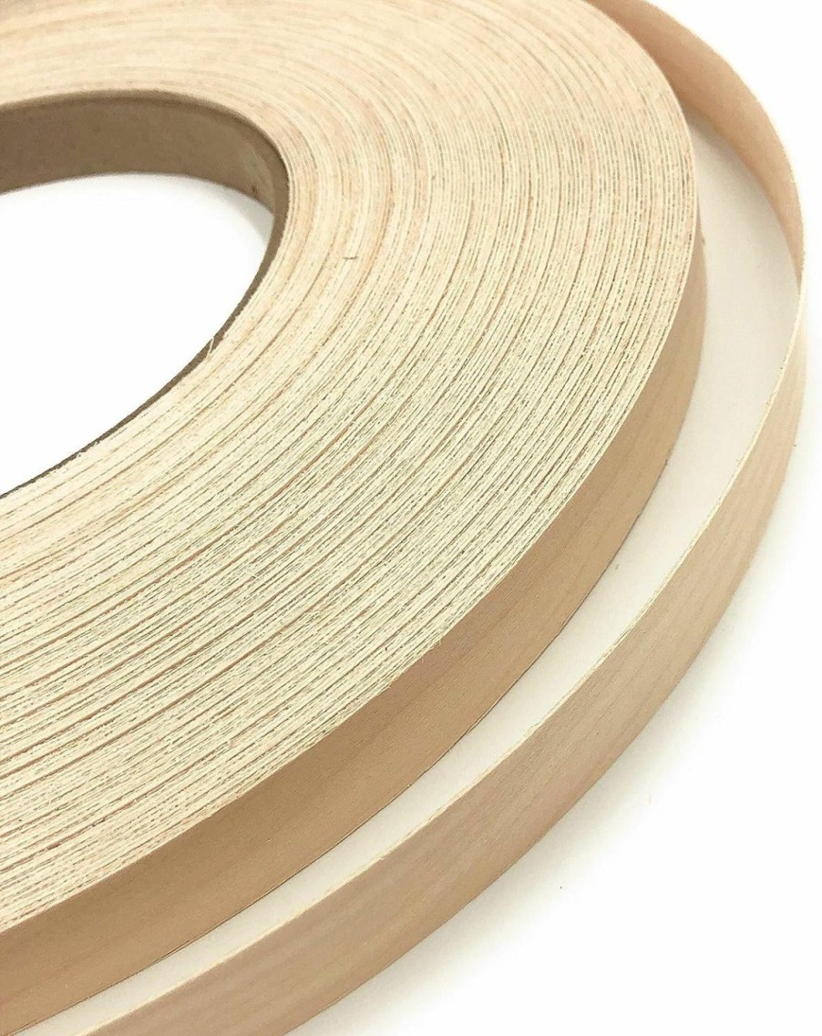 Home Improvement Edge Supply | Edge Supply Birch 3/4" X 250' Roll Of Plywood Edge Banding Pre-Glued Real Wood Veneer Edging Flexible Veneer Edging Easy Application Iron-On Edge Banding For Furniture Restoration