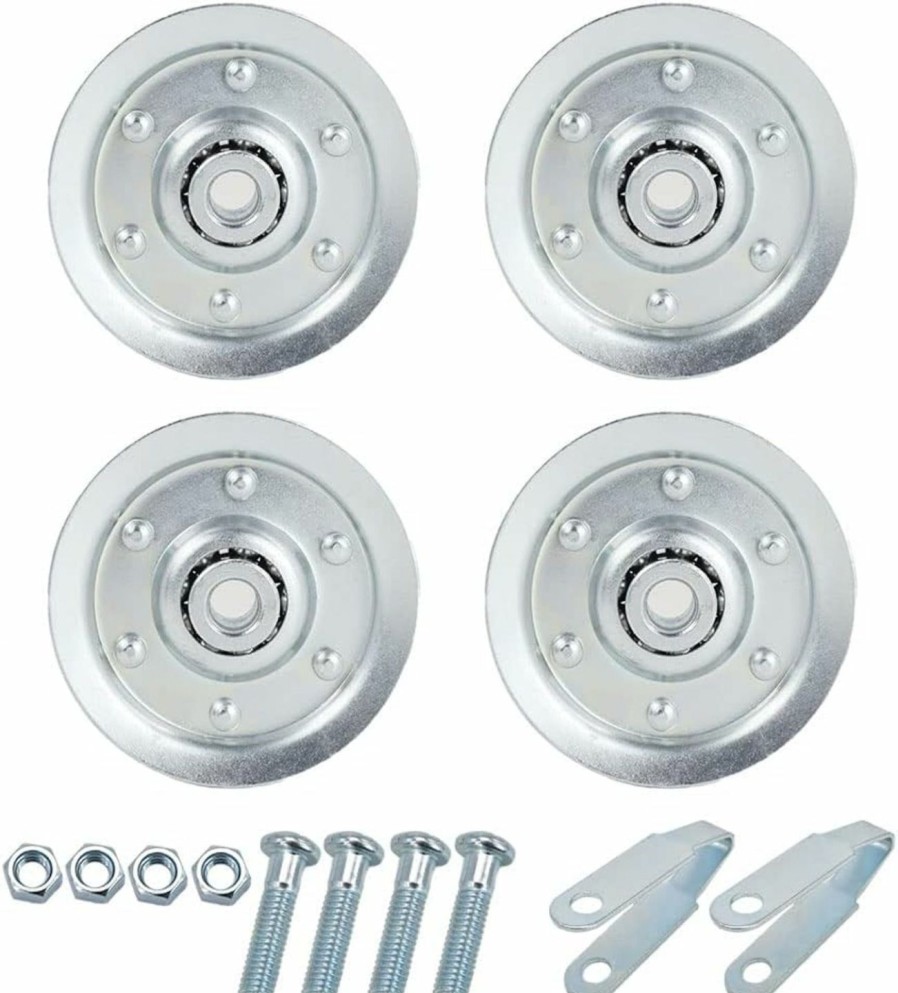 Home Improvement scottchen PRO | Scottchen Pro 3\" Heavy Duty Garage Door Pulley Kits, 3/8\" Arbor 200Lb Load, 4 Sheave Pulleys, 2 Clevis Forks, 4 Bolts And Nuts Kit