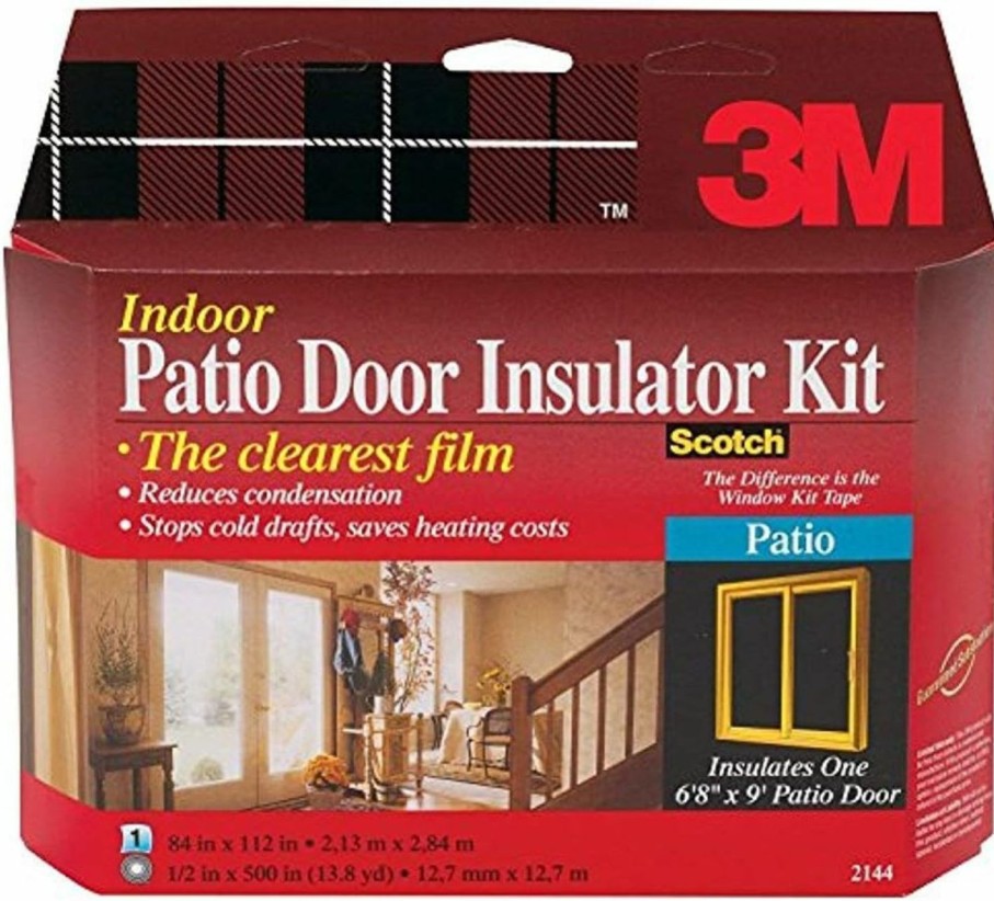 Home Improvement 3M | 3M 2144W-6 Interior Patio Door Insulator Kit