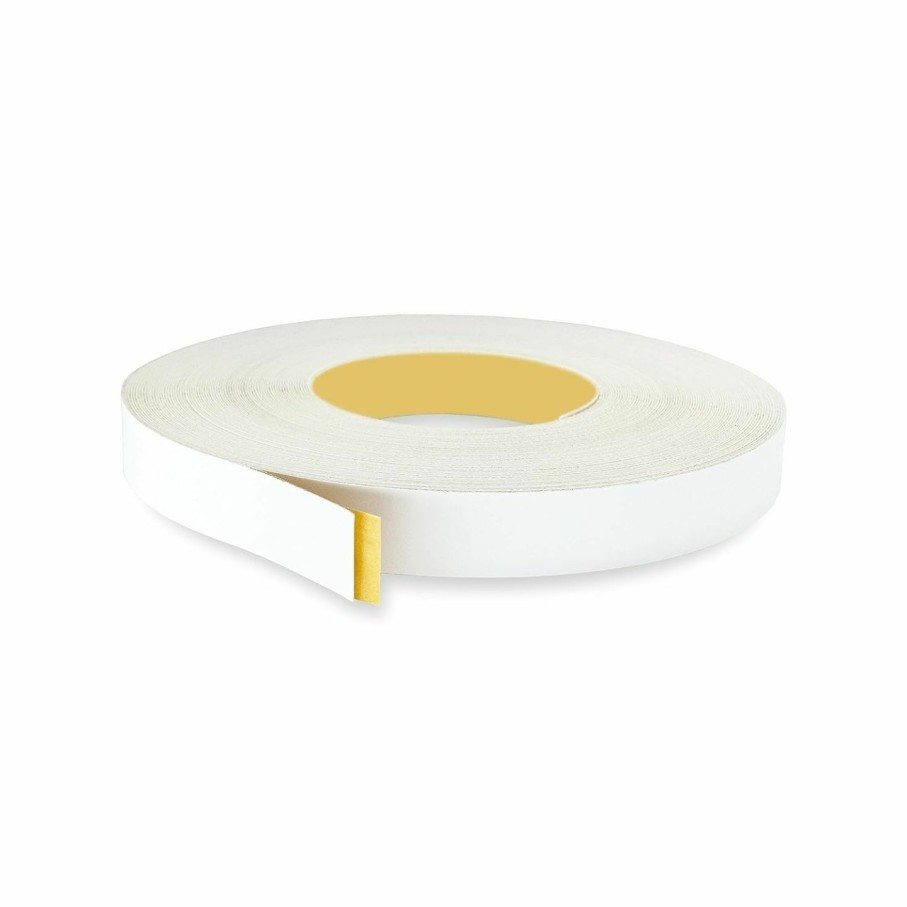 Home Improvement UNMAR | White Pvc 3/4 Inch X 25 Ft Edge Banding Tape - Peel And Stick Strong Adhesive, Easy Application - Flexible And Durable Edging For Furniture Restoration, Cabinet Repair