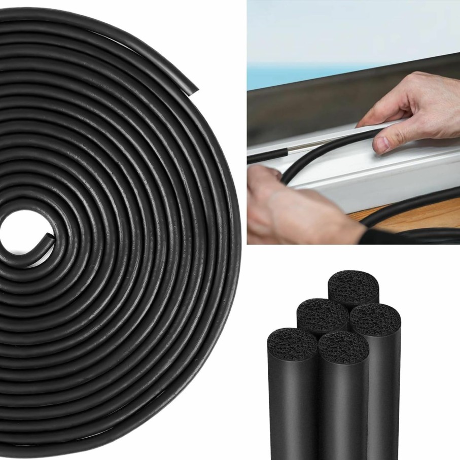 Home Improvement U0U | Backer Rod 1/8 Inch Rubber Caulk Saver,Foam Backer Rod For Gaps And Joints,Concrete Expansion Joint Filler,19.6 Feet Length