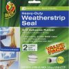 Home Improvement Duck | Duck Brand Heavy-Duty Self Adhesive Weatherstrip Seal For Large Gap, 3/8-Inch X 1/4-Inch X 17-Feet, 1 Seal, White (282433)