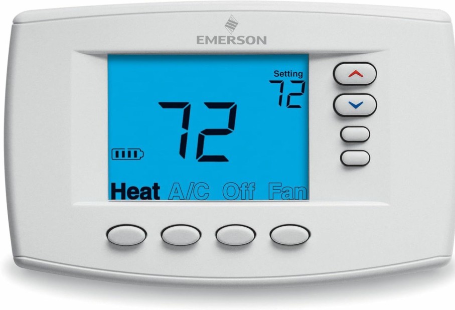 Home Improvement Emerson Thermostats | Emerson 1F95Ez-0671 Easy-Reader 7-Day Programmable Thermostat