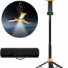 Home Improvement LHOTSE | Lhotse Rechargeable Cordless Work Light Kit With 83\" Detachable Tripod Stand - 3000 Lumen Triple Dimmable And Rotatable Led Lamps With Magnetic Base - 5 Lighting Modes And 3 Brightness - 9Ah Battery