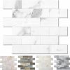 Home Improvement Reovatile | 20-Pack Peel And Stick Tile Backsplash 11.3\"X11.5\" Pvc Wall Tiles, Stick On Backsplash For Kitchen, Bathroom Tile, Fireplace Decor, Laundry Table, Stair Decals In Light Rustic