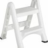 Home Improvement Rubbermaid | Rubbermaid Ez Step Folding Stool, 2-Step, White