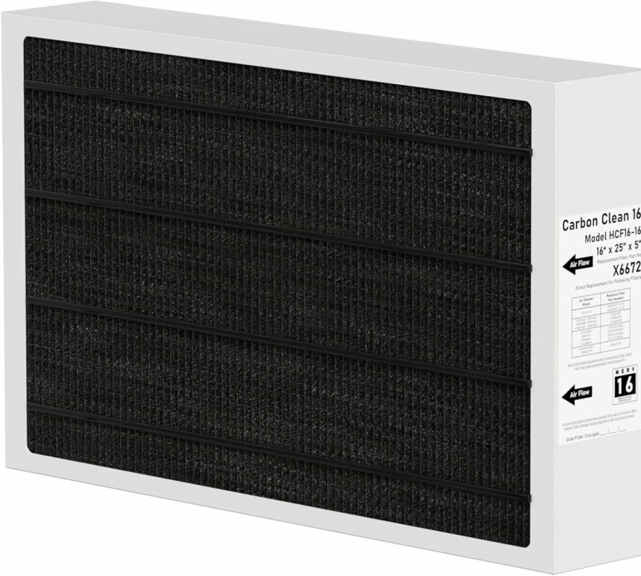 Home Improvement Zomixzo | X6675 20X25X5 Merv 16 Filter Compatible With Lennox X6675 Healthy Climate Carbon Clean Merv 16 Home Furnace Filter For Hvac System, Part Number Hcf20-16, (Actual Size: 19.8 X 24.8 X 4.3 In), 2 Pack