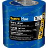 Home Improvement Scotch | Scotchblue Sharp Lines Multi-Surface Painter'S Tape, 1.41 Inches X 60 Yards, 3 Rolls, Blue, Paint Tape Protects Surfaces And Removes Easily, Edge-Lock Painting Tape For Indoor And Outdoor Use