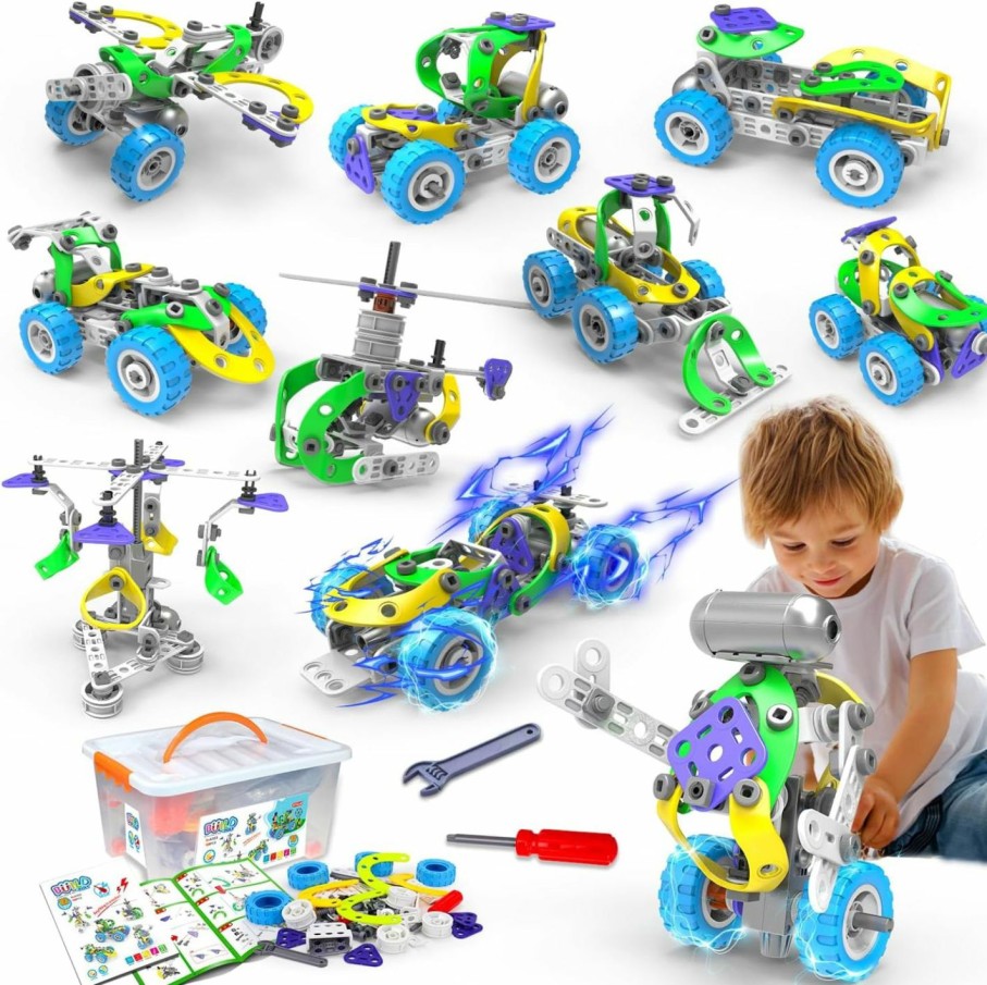 Home Improvement Tsomtto | 10 In 1 Stem Toys For 5 6 7 8+ Year Old Boy Birthday Gifts Building Kids Ages 4-8 5-7 6-8 Educational Stem Activities Robot Toy Boys 4-6 4-7 Build And Play Construction Set Creative Games