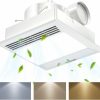 Home Improvement FASDUNT | Fasdunt Bathroom Exhaust Fan 1.0 Sones Bathroom Ceiling Vent Fan With 3 Adjustable Colors Lights 110 Cfm Bath Ventilation Fan With Light Combo, Fits For Home Bath Office Hotel 105 Sq. Ft.