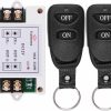 Home Improvement fushionsea | Dc 12V 40A Relay Remote Control Switch, 1Ch Universal 433Mhz Remote Control Wireless Latching Function Switch For Industrial Control And Low Voltage Power Systems & More