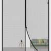 Home Improvement MAGZO | Magzo Magnetic Screen Door Fit Door Size 72 X 80 Inch, Screen Size 74\" X 81\" Strong Magnet French Door Screen, Heavy Duty Fiberglass Door Mesh With Hook & Loop For Sliding Door, Gray