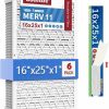 Home Improvement UBeesize | Ubeesize Reusable 16X25X1 Air Filter(6-Pack),Upgrade Ac/Hvac/Furnace Filter,Merv 8,Mpr 700,Easy To Close/Open,1Xreusable Abs Frame+6Xreplaceable Filter(Actual Size: 15.63X24.72X0.87 Inch)