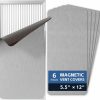 Home Improvement KLOLKUTTA | 6 Pack Magnetic Vent Covers 5.5\"X12\", Magnet Cover For Home Floor Wall Ceiling Rv Registers Air Vent Decoration Covers Magnetic Sheets