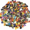 Home Improvement Lanyani | Lanyani Vibrant Broken Ceramic Tiles For Crafts Mosaics,Irregular Polished China Tile Scraps Stained Glass Pieces, Mixed Colors- 2Pounds/0.97 Square Foot