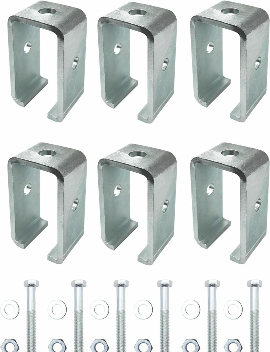 Home Improvement Generic | Channel Trolley Track Hanger Bracket For Unistrut Strut Channel, 1-5/8 Intermediate Support Hange Bracket For All 1-5/8\" Channel Trolley Track (4 Set)