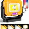 Home Improvement Keadeso | Led Work Light, 1500Lumens 7 Light Modes Rechargeable Work Light With 360 Rotating Magnetic Stand Portable Cob Small Waterproof Mechanic Light With Hanging Hook