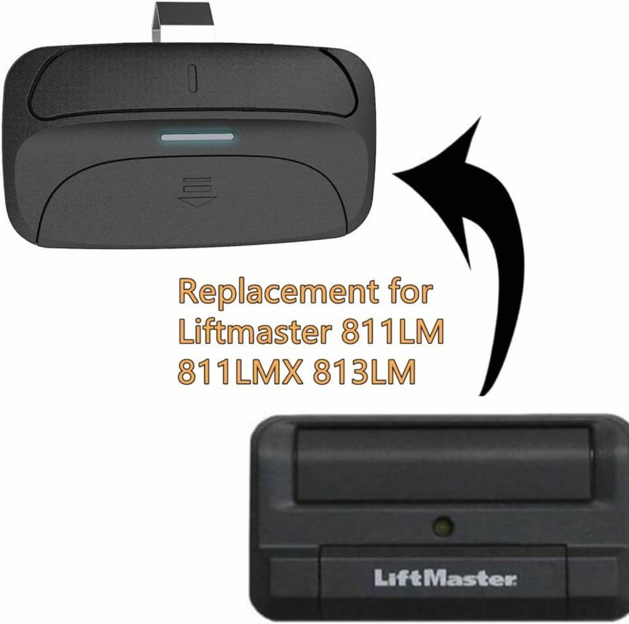 Home Improvement Ezyopenteck | Gate Opener Remote Replacement For Liftmaster 811Lm 811Lmx, Commercial Gate 12-Code Switch Remote Control Transmitter, 1-Button, 2-Pack