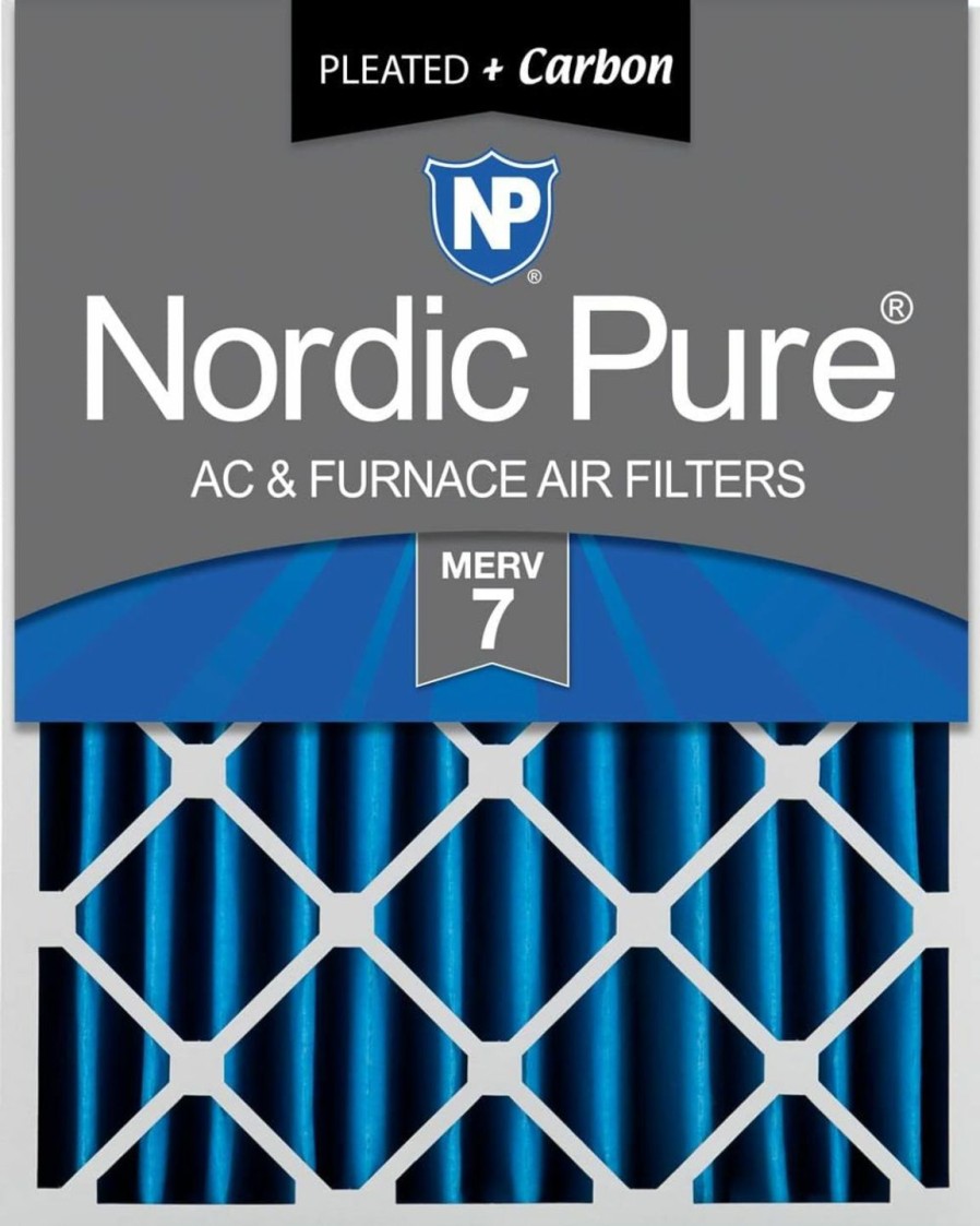 Home Improvement Nordic Pure | Nordic Pure 16X24X4 (15_3/8 X 23_3/8 X 3_5/8) Pleated Merv 12 Air Filters 2 Pack