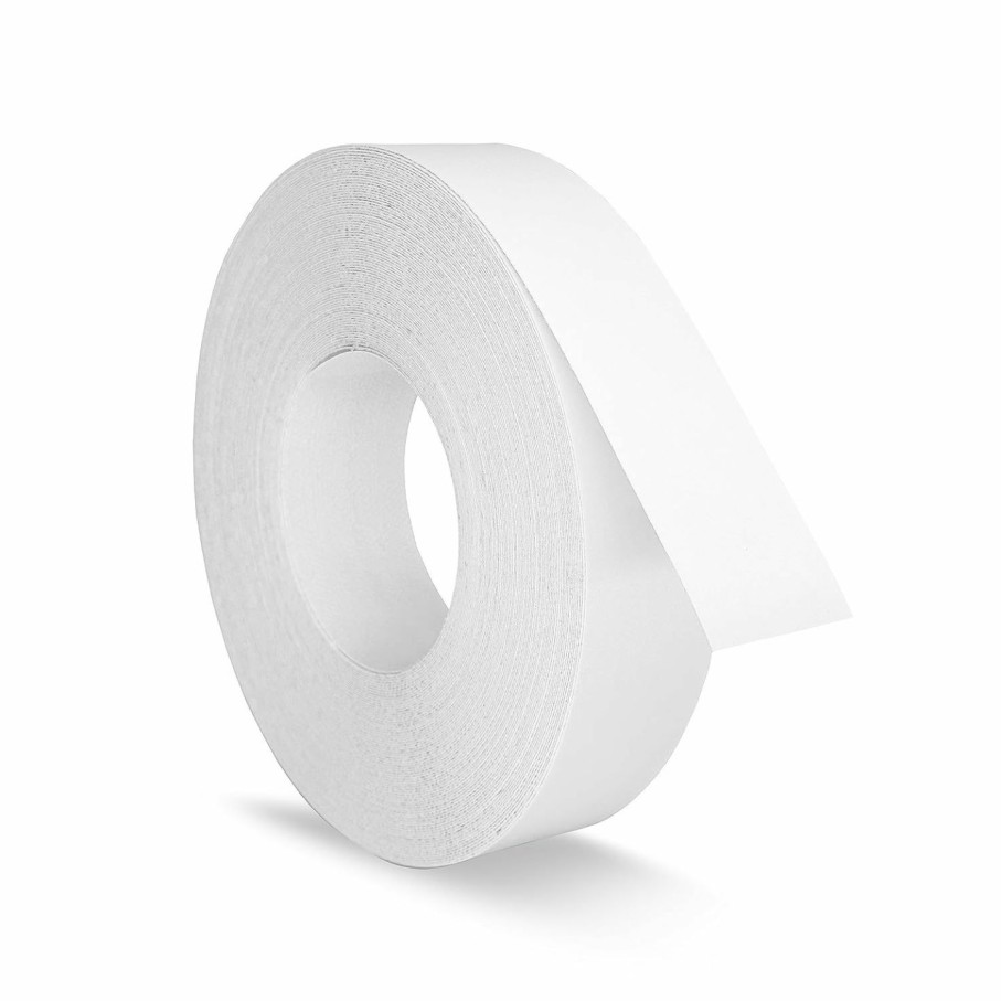 Home Improvement UNMAR | White Melamine Edge Banding 3/4 Inch X 25 Ft - Easy Application Iron-On Edging For Cabinet Repairs, Furniture Restoration - Pre-Glued Flexible White Veneer