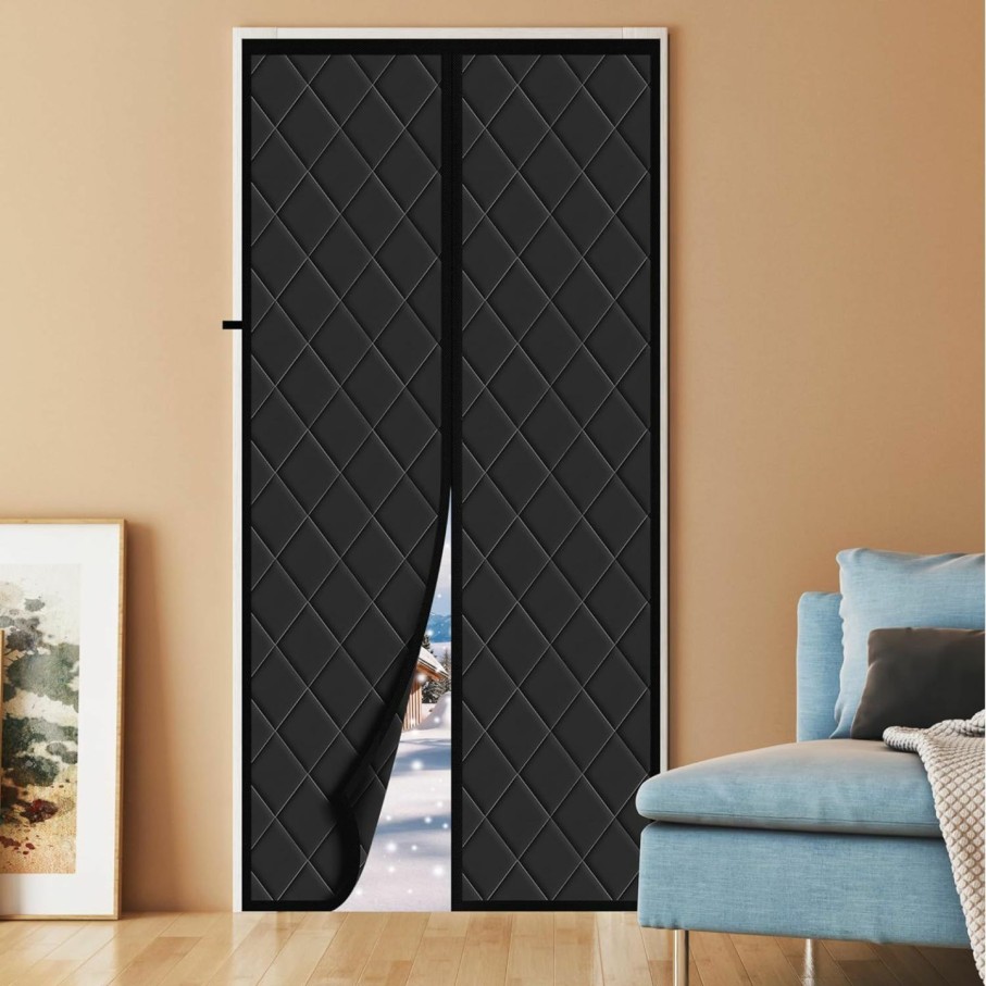 Home Improvement Mdavo | Magnetic Thermal Insulated Door Curtain, Fits Door Size 32\" X 80\",Durable Oxford Cloth&Thicken Polyester Fiber Fill, Efficient Temperature Control, Durable Construction, Soundproof And Windproof