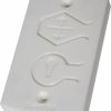 Home Improvement Exact Fit | White Two Button Cover Plate - Fits Wayne Dalton Garage Door Wall Station 309961 And 3976 Remote Opener, Inside Control Unit