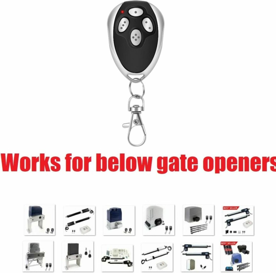 Home Improvement ASONPAO | Lm123/3Lm123 433.92Mhz Remote Control Transmitter For Gate Opener(3Pack)